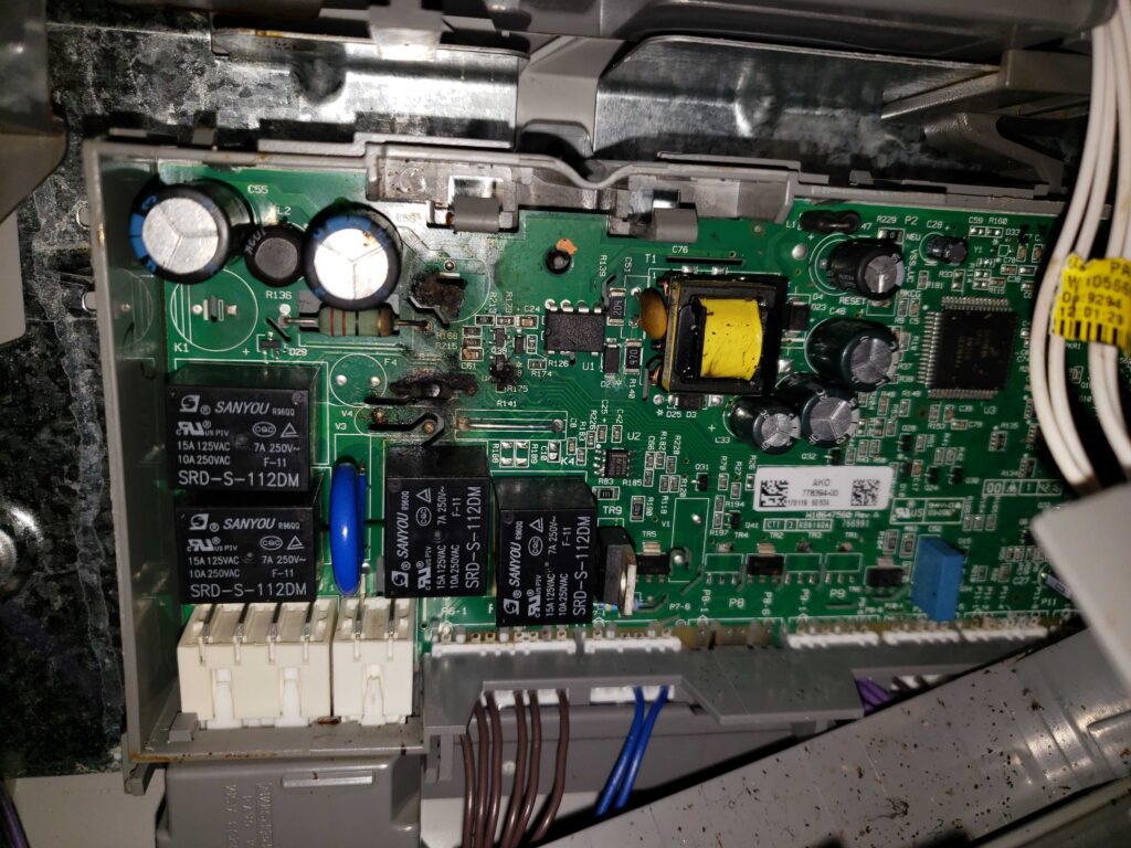 dishwasher electronic control repair